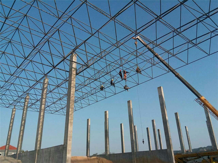 禹州加气站钢结构网架案例10